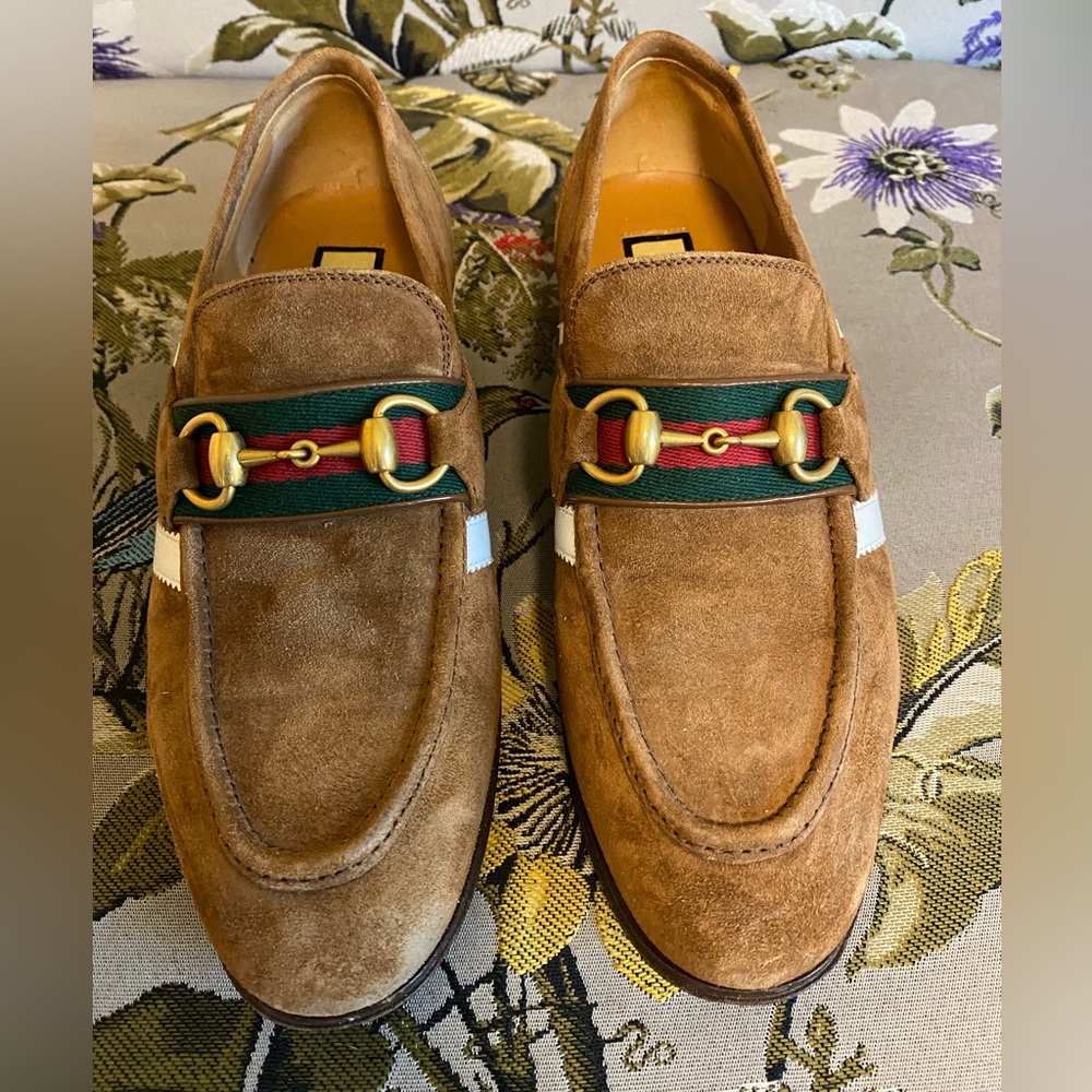 COPY - Gucci/Adidas collaboration brown suede loafer